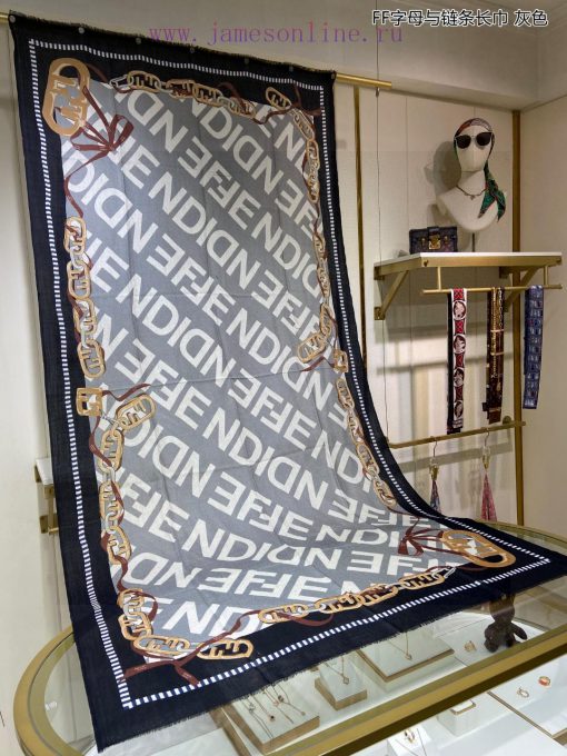 When it comes to the new FDFF letter and chain long scarf, cashmere long scarf is recommendenz3g2wnw - Image 3