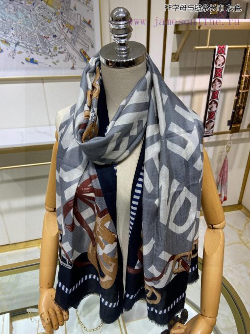 When it comes to the new FDFF letter and chain long scarf, cashmere long scarf is recommendenz3g2wnw - Image 6