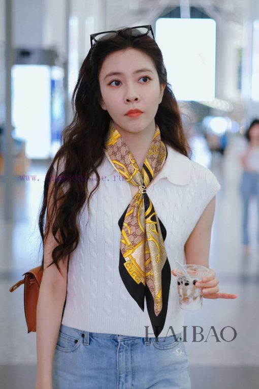 New G's single-sided silk square scarf is recommended for VIP customers. Be sure to start quu19mpxxo - Image 2