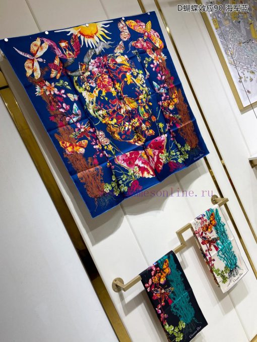 The new DO Home D Butterfly Effect 90 Silk Square Scarf is highly recommended by VIPs. You m4t5r2w7b - Image 4