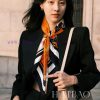 The new DO Home D color blocked pattern 90 silk square scarf is recommended for VIP customer14zfe74z