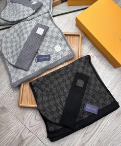 Lv Family Two Piece Set - Wool Set Hat Classic Set Hat Scarf Warm and Super Comfortable~Wint3usha3zf