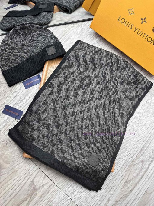 Lv Family Two Piece Set - Wool Set Hat Classic Set Hat Scarf Warm and Super Comfortable~Wint3usha3zf - Image 4