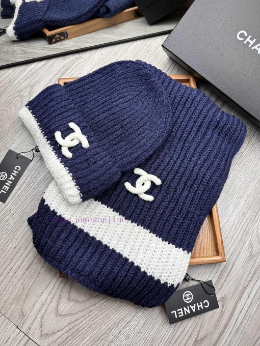 C Home Wool Set Hat Classic Set Hat Scarf Warm and Super Comfortable~Winter Sister's Age Red7xq47hdo - Image 3
