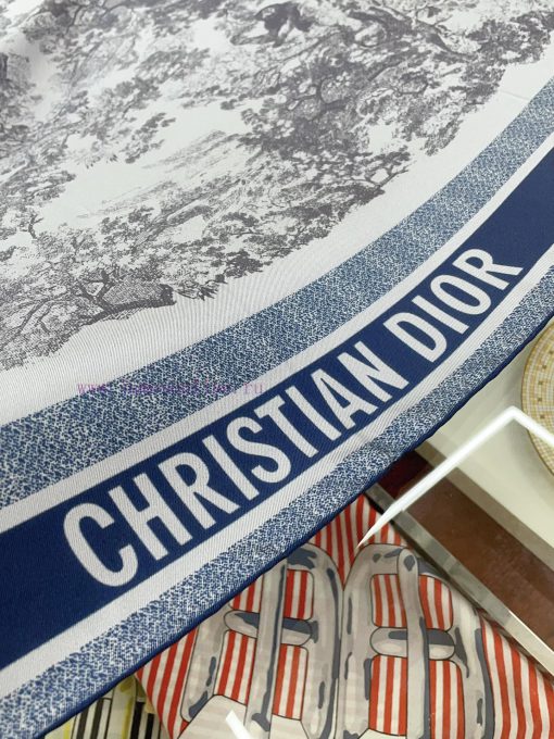 The newly released Sauvage printed square scarf pays tribute to Dior's iconic design launche64m2fl4y - Image 6