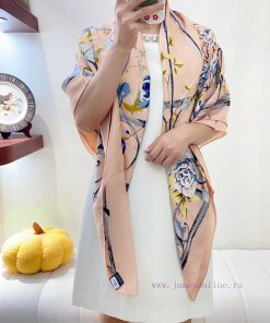 Double sided same color, new Dior Garden Botanique shawl with romantic floral patterns, remiacqisbpz