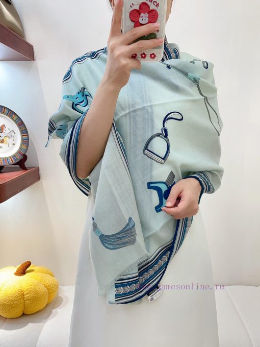 Highly recommended HERMES has synchronized the launch of a new pony pendant long scarf made rztk5t0g