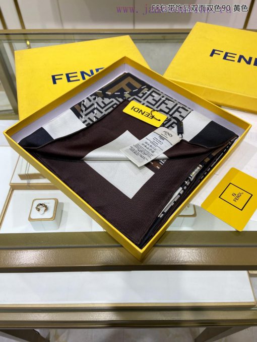 The new FF bag comes with accessories, double-sided dual color 90 silk square scarf, and is 98zfn6n5 - Image 5
