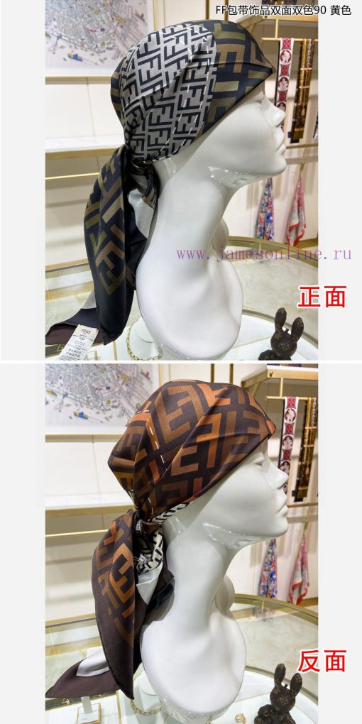 The new FF bag comes with accessories, double-sided dual color 90 silk square scarf, and is 98zfn6n5 - Image 6