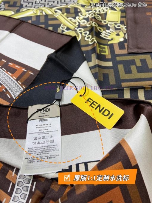 The new FF bag comes with accessories, double-sided dual color 90 silk square scarf, and is 98zfn6n5 - Image 11