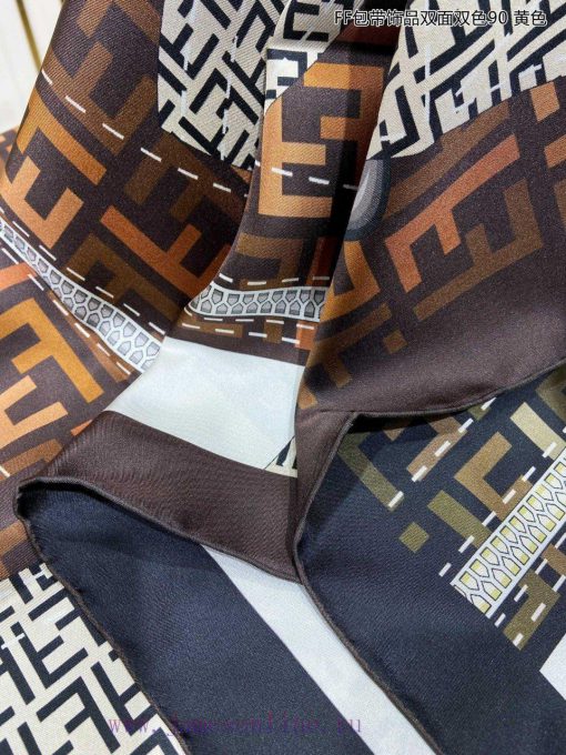 The new FF bag comes with accessories, double-sided dual color 90 silk square scarf, and is 98zfn6n5 - Image 12