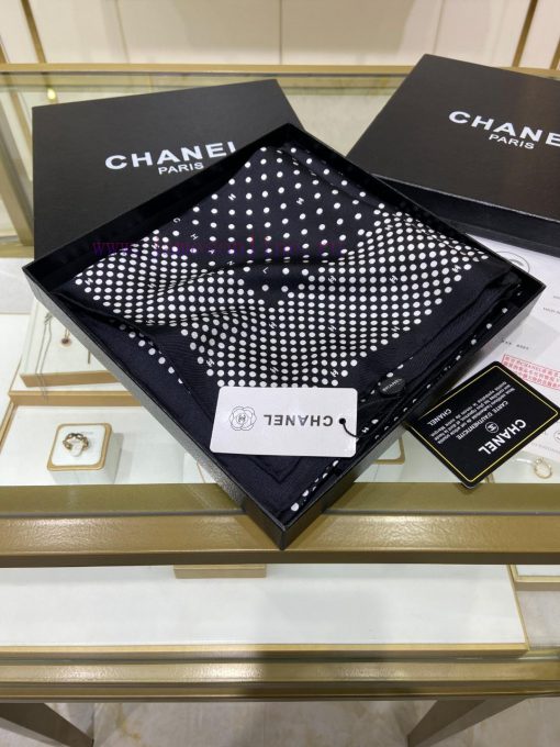 High end customized Chanel double-sided same color silk square scarf is recommended for VIP 094dypaq - Image 6