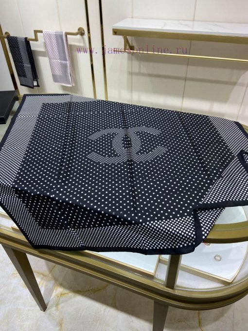 High end customized Chanel double-sided same color silk square scarf is recommended for VIP 094dypaq - Image 11