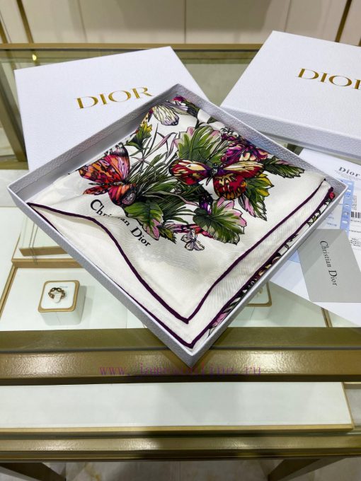 The new Dior double-sided same color silk square scarf is selling extremely well, and only t52u7e6t4 - Image 6