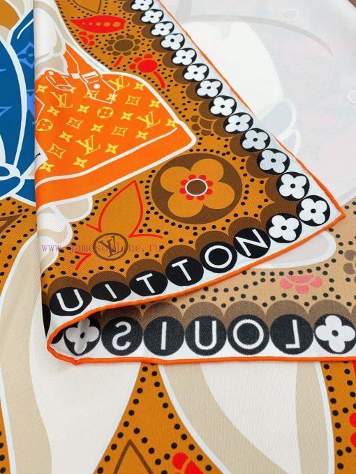 LV Year of the Rabbit Limited Series Heavyweight Silk Scarves The combination of Rabbit and r7atiivm - Image 6