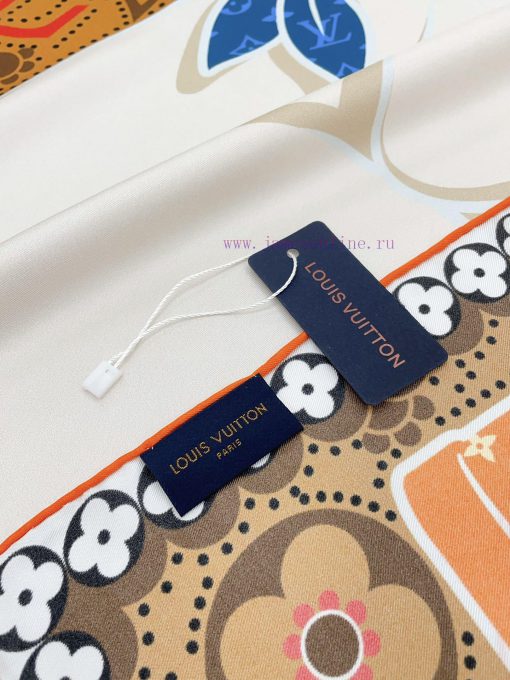 LV Year of the Rabbit Limited Series Heavyweight Silk Scarves The combination of Rabbit and r7atiivm - Image 7