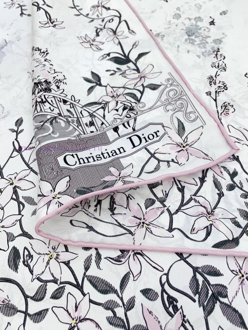 18 mm double-sided same color Le Bal des Fleurs Tournesol square scarf showcases poetic floru27mgnup - Image 6