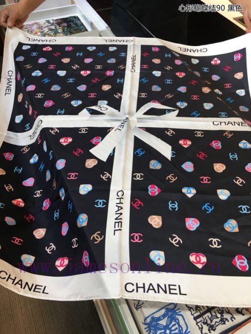 Heart shaped bow 90 silk square scarf for VIP recommendation, be sure to start quickly. Highxoinllcp - Image 5