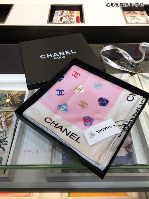 Heart shaped bow 90 silk square scarf for VIP recommendation, be sure to start quickly. Highns46qhaj - Image 4