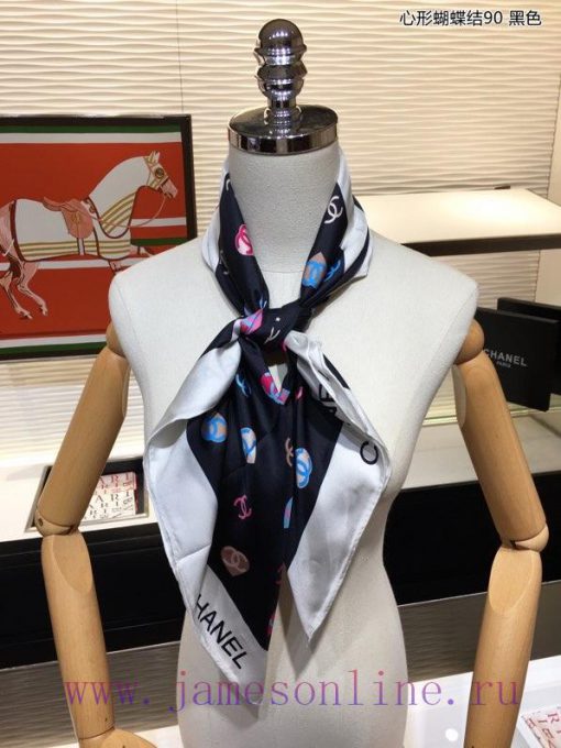 Heart shaped bow 90 silk square scarf for VIP recommendation, be sure to start quickly. Highxoinllcp - Image 8
