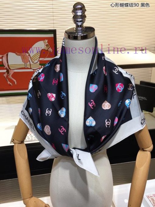 Heart shaped bow 90 silk square scarf for VIP recommendation, be sure to start quickly. Highxoinllcp - Image 10