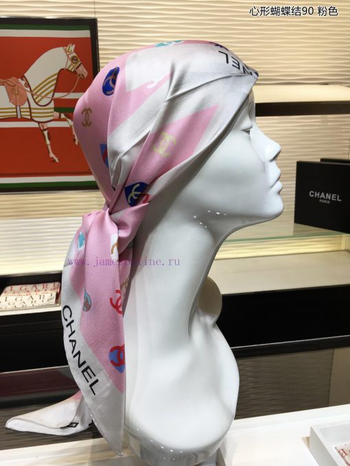Heart shaped bow 90 silk square scarf for VIP recommendation, be sure to start quickly. Highns46qhaj - Image 7
