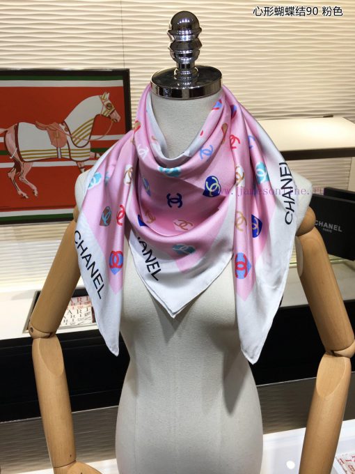 Heart shaped bow 90 silk square scarf for VIP recommendation, be sure to start quickly. Highns46qhaj - Image 9