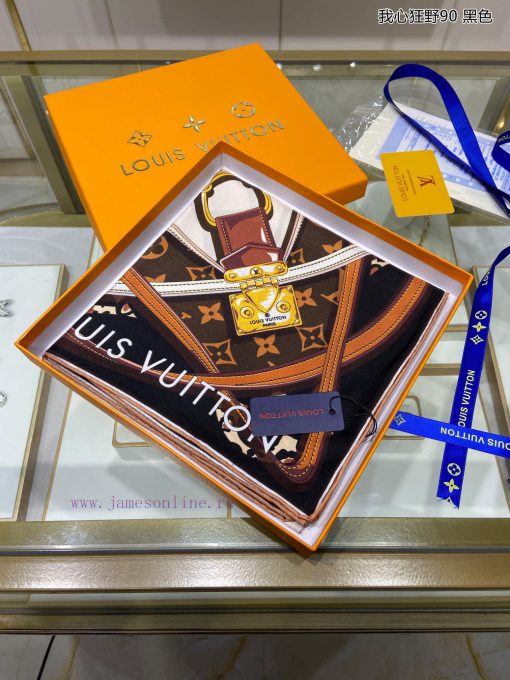 The New Beauty Donkey Home L My Heart Wild 90 Silk Square Scarf is a fun reproduction of the6b88b056 - Image 5