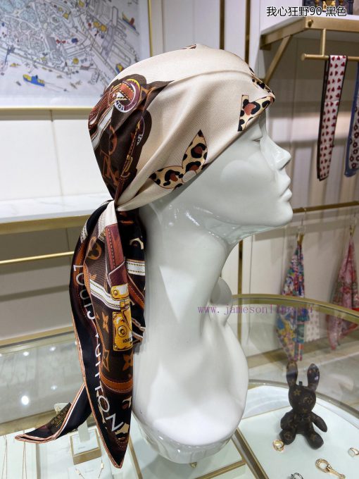 The New Beauty Donkey Home L My Heart Wild 90 Silk Square Scarf is a fun reproduction of the6b88b056 - Image 9