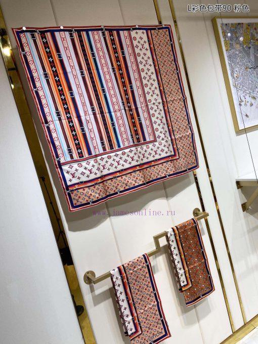 Synchronize H sincerely praises the Lvjia L colored bag strap 90 silk square scarf. The Mix txaswe6x - Image 4
