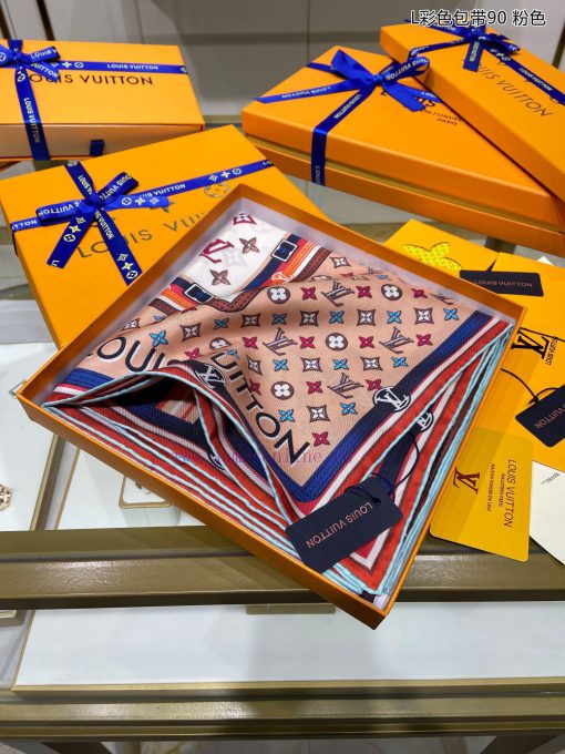 Synchronize H sincerely praises the Lvjia L colored bag strap 90 silk square scarf. The Mix txaswe6x - Image 5