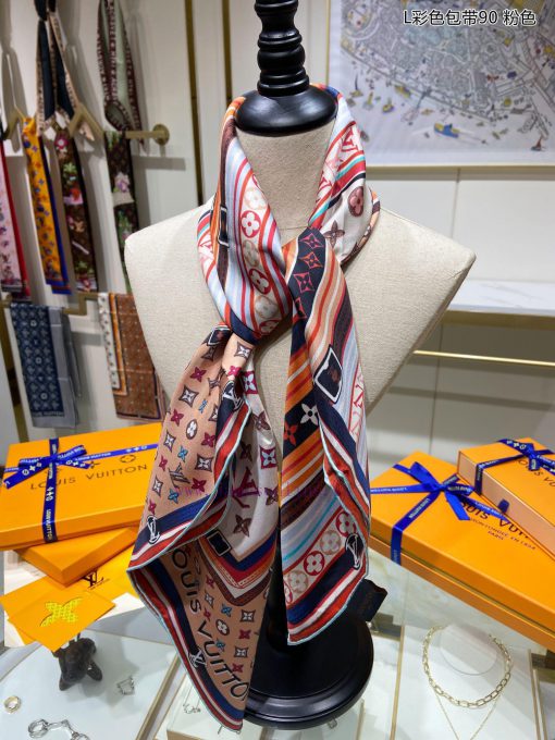 Synchronize H sincerely praises the Lvjia L colored bag strap 90 silk square scarf. The Mix txaswe6x - Image 7