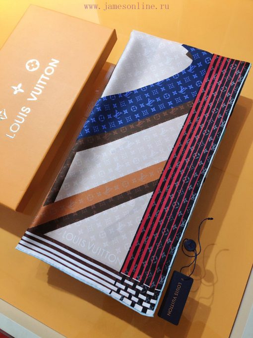 The original LvPLANET LV90cm silk square scarf exudes the colorful posture of Pop Art. The Pe52s3kir - Image 6