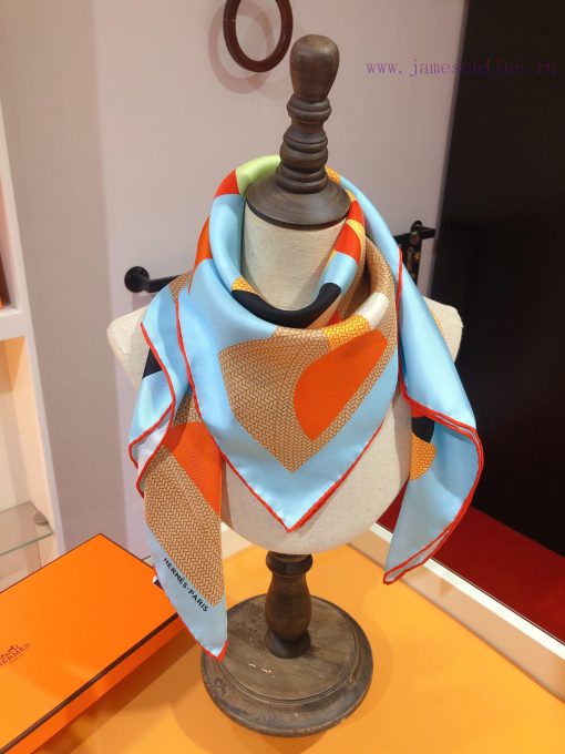 Original HERMES90cm silk square scarf is a top-notch visual feast. The new color is very lux1ws7ugt4 - Image 10