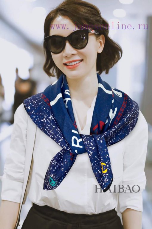 Chanel Element Pattern 90 Silk Square Scarf for VIP Recommendation, Be sure to hurry up and qciw7pfm - Image 2