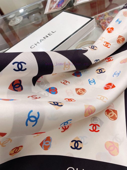 CHANELChanel Bow 90 Silk Square Scarf is recommended for VIP customers. Be sure to start quii1k3xs21 - Image 7