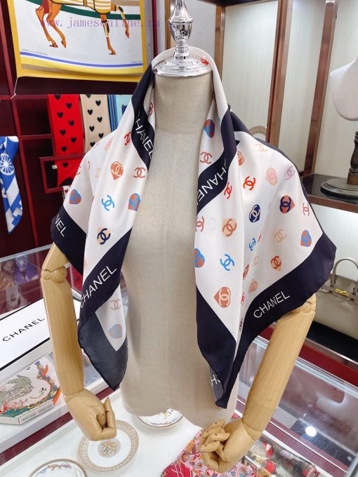 CHANELChanel Bow 90 Silk Square Scarf is recommended for VIP customers. Be sure to start quii1k3xs21 - Image 10
