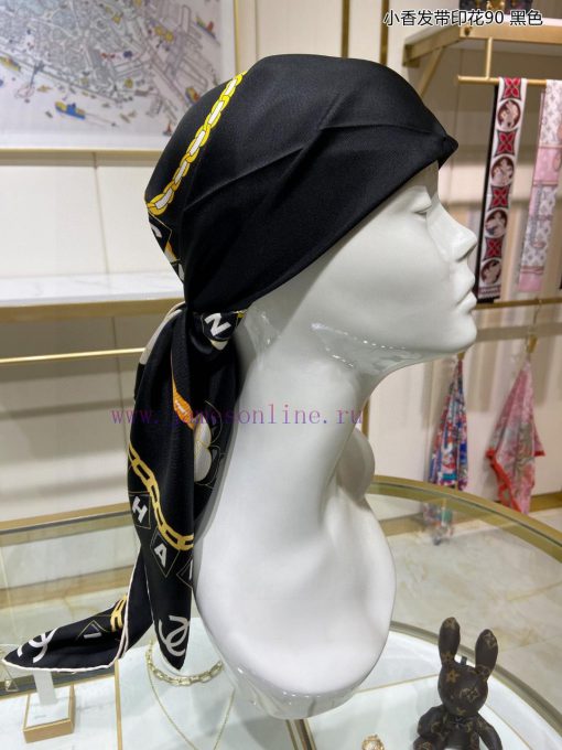 Chanel headband printed 90 silk square scarf is recommended for VIP customers. Be sure to stz08x6z0r - Image 5