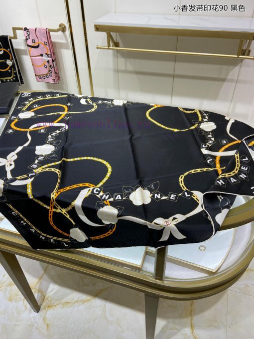 Chanel headband printed 90 silk square scarf is recommended for VIP customers. Be sure to stz08x6z0r - Image 8