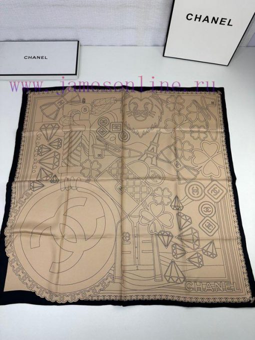 Chanel A Handmade Workshop CollectionHigh end version - twill silk90*90 Two color brand new zq13irmf - Image 6
