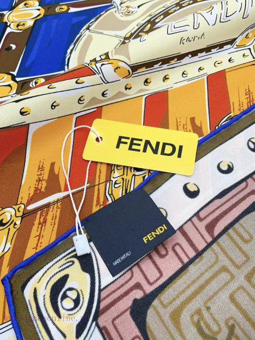 Fendi's latest flagship luggage pattern is a 90 silk small square scarf that is very easy tomz8mvl8g - Image 7
