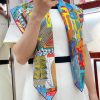 HERMES's new silk scarf looks great and is recommended with a Pontan style 90 silk square scl9hly4b9