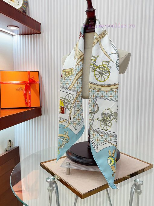 The new HERMES heavyweight new-style car square scarf is streamlined and fashionable, with aokqzq8r8 - Image 8