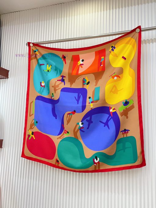 HERMES's new silk scarf looks great when you buy it, and we recommend the free posture 90 siia81cezv - Image 5
