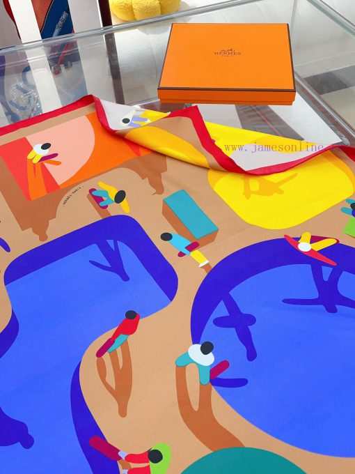 HERMES's new silk scarf looks great when you buy it, and we recommend the free posture 90 siia81cezv - Image 6