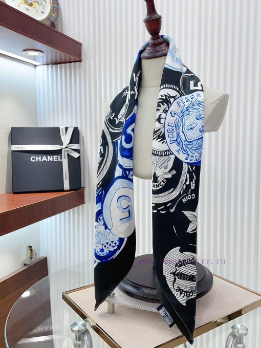The new Chanel badge 90 silk small square scarf is recommended for VIP customers. Be sure totbvaks1n - Image 8