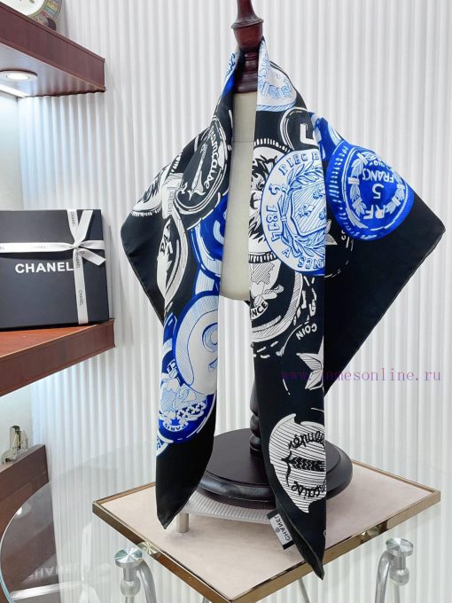 The new Chanel badge 90 silk small square scarf is recommended for VIP customers. Be sure totbvaks1n - Image 10