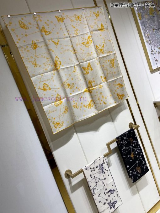 The new DO Home D Constellation and Butterfly 90 Silk Square Scarf is recommended for VIP prmz74yr60 - Image 3