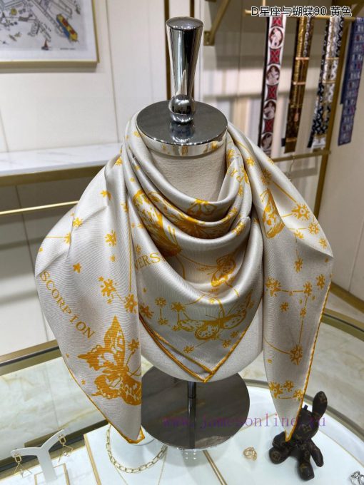 The new DO Home D Constellation and Butterfly 90 Silk Square Scarf is recommended for VIP prmz74yr60 - Image 7