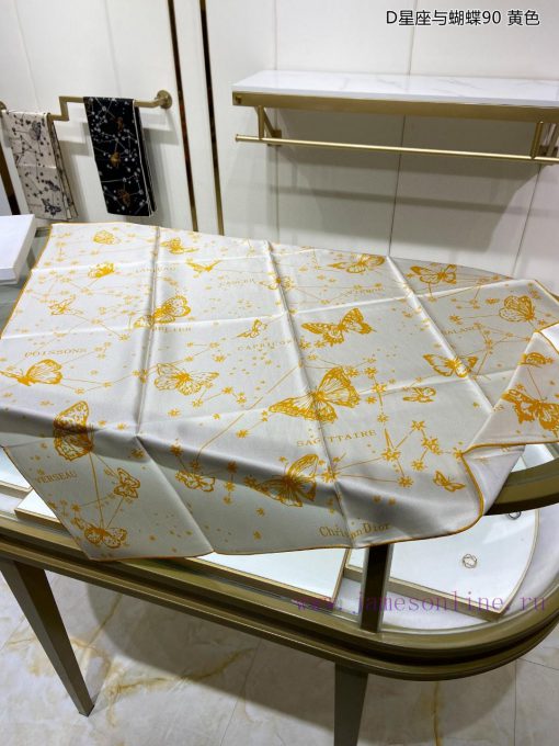 The new DO Home D Constellation and Butterfly 90 Silk Square Scarf is recommended for VIP prmz74yr60 - Image 9